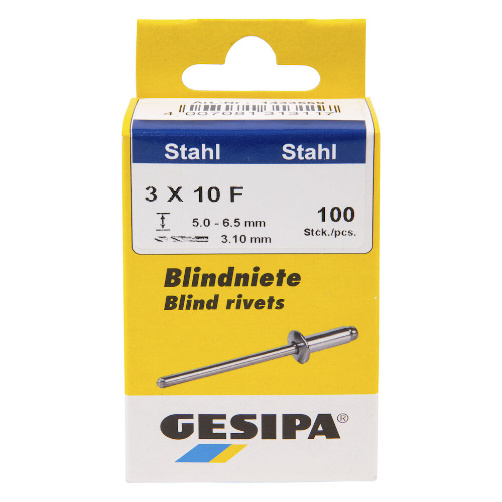 GESIPA blindklinknagels ST/ST kleinverpakking